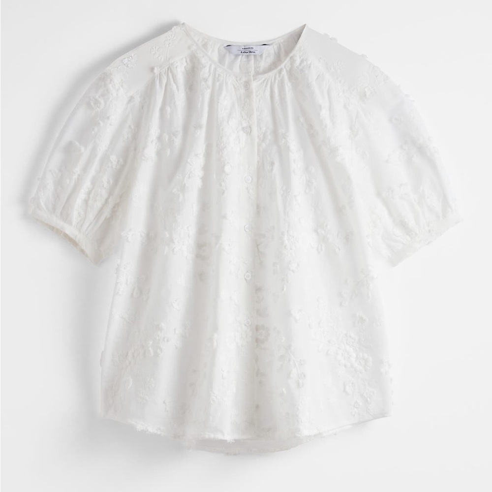 & Other Stories Oversized Puff Sleeve Blouse